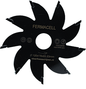 Fermacell freesschijf 15mm 9T voor vloerverwarming in fermacell en gipsgebonden vloeren-15 mm-Fermacell vloeren