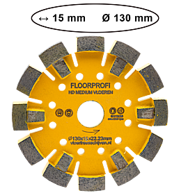 Freesschijf allround vloerverwarming cementdekvloeren - lange levensduur - multi inzetbaar - geel - 15 X 130 mm